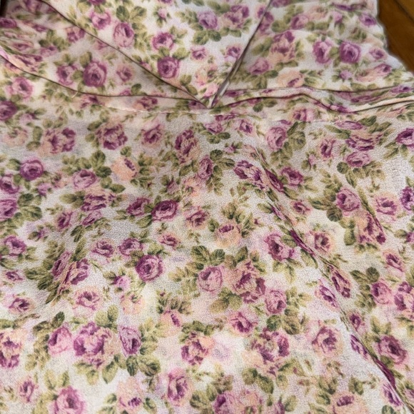 For Love And Lemons Teagan mini Floral White and Pink Dress strapless S - Picture 3 of 9